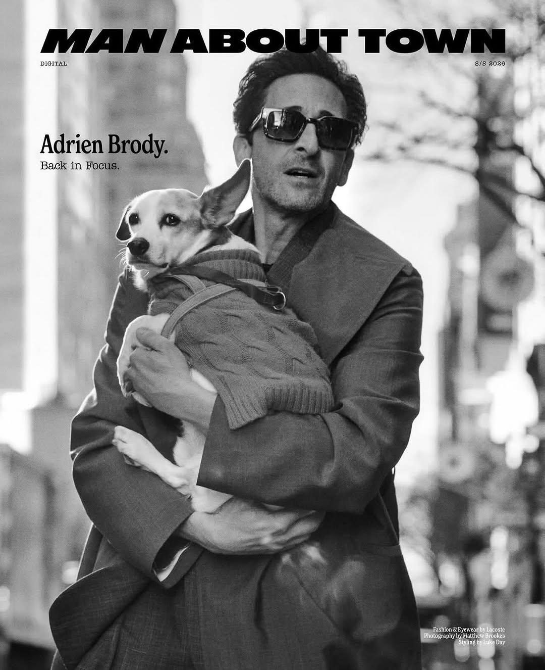 Matthew Brookes X Adrien Brody for Man About Town May. 26