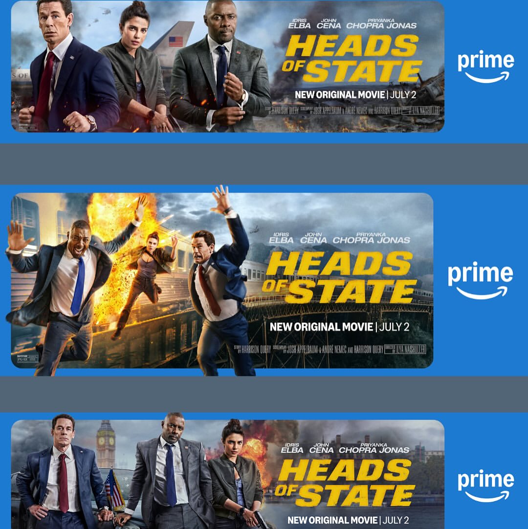 ‘Larger than life’ action meets big laughs. 💥
Priyanka Chopra Jonas says the world’s a tough place—and Heads of State gives us something we all need: to smile. With Cena, Elba, and agency-packed characters, it’s fun with purpose.

_________________

Staring: Jon Cena, Idris Alba & Priyanka Chopra Jonas
For Amazon Studios @amazonmgmstudios @amazonprime 
Creative Director: Jamie Scythes @silverfishionburg
Lead Creative Producer: Ryan McCormick 
Photographer: Kurt Iswarienko @kurtiswarienko 
Lighting Director: Grant Flanagan @grantflanagan 
Digital Teach: Jon Schoenfeld @johnschoenfeld 
Production: 3Star Productions @3star_productions
Executive Producer: Jill Roy @jillroy 
Senior Producer: Natalie Campbell
Prod Manager: Michael Kachuba