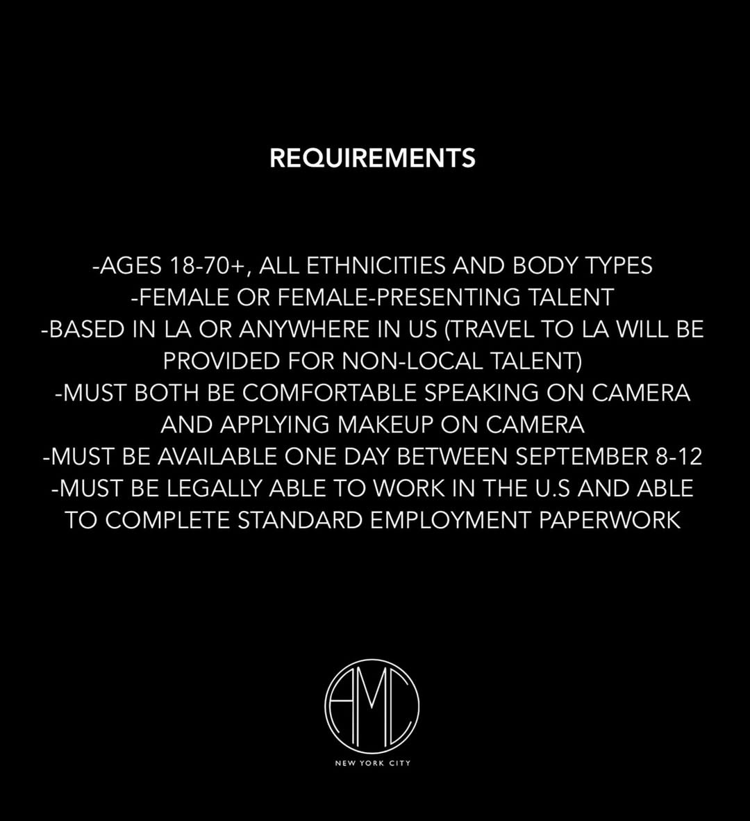 ‼️ CASTING CALL ‼️

#castingcall #beautycasting