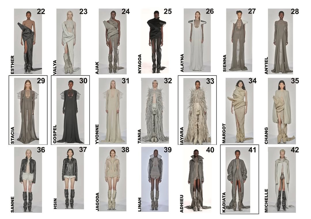 @RICKOWENSONLINE SS26 WOMEN’S ‘TEMPLE’

@tyrone_dylan 
@duffy_duffy 
@daniel_s_makeup 
@annaphilippa00
