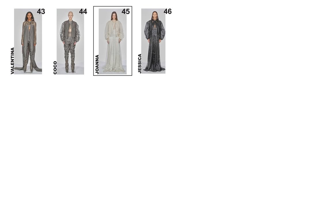 @RICKOWENSONLINE SS26 WOMEN’S ‘TEMPLE’

@tyrone_dylan 
@duffy_duffy 
@daniel_s_makeup 
@annaphilippa00