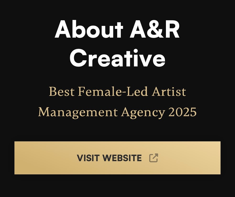 Guess what?

We are SO proud to announce that we’ve won an award at the Greater London Enterprise Awards for “Best Female-Led Artist Management Agency 2025” 

✨💪🏼🏆💖

We work so, so hard to build and maintain an inclusive, equal and pioneering space within our industry, and we’re so proud that this work has been recognised. 

The SME News Awards
SME News is committed to recognising and celebrating the most deserving and high-performing small and medium enterprises committed to serving their clients and customers across the UK.

SME News Magazine is proud to announce the winners of this year’s Greater London Enterprise Awards.

For the ninth consecutive year, SME News’ Greater London Enterprise Awards is here to celebrate and highlight businesses and individuals across the bustling and vibrant region.
