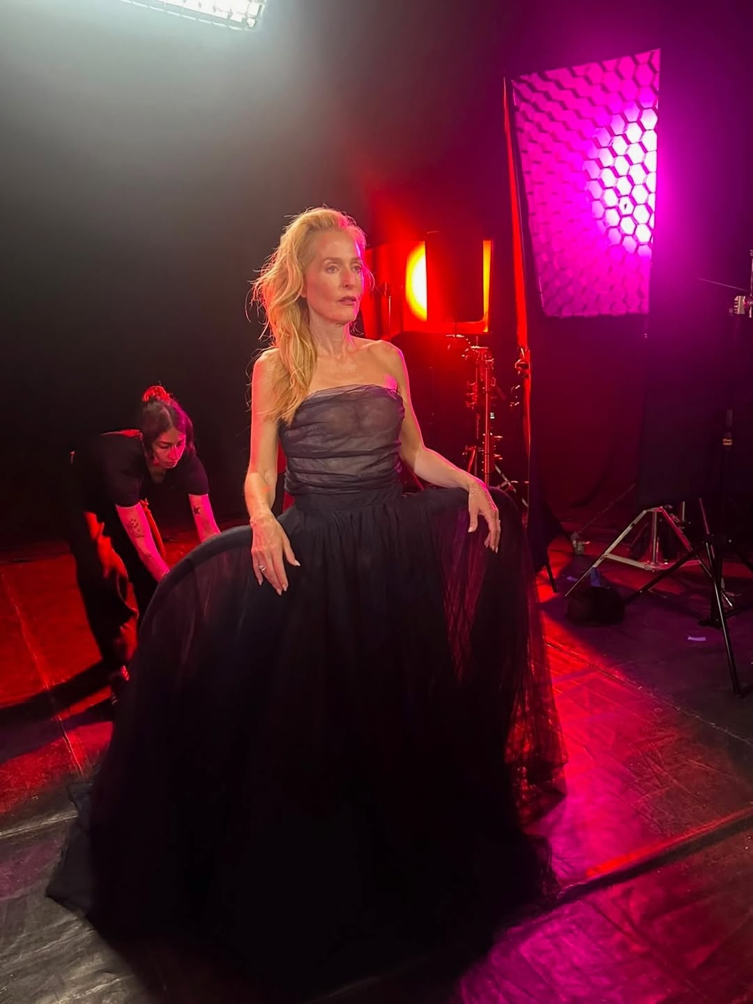 On set bts with @yanavannuffel shooting @gilliana ...
