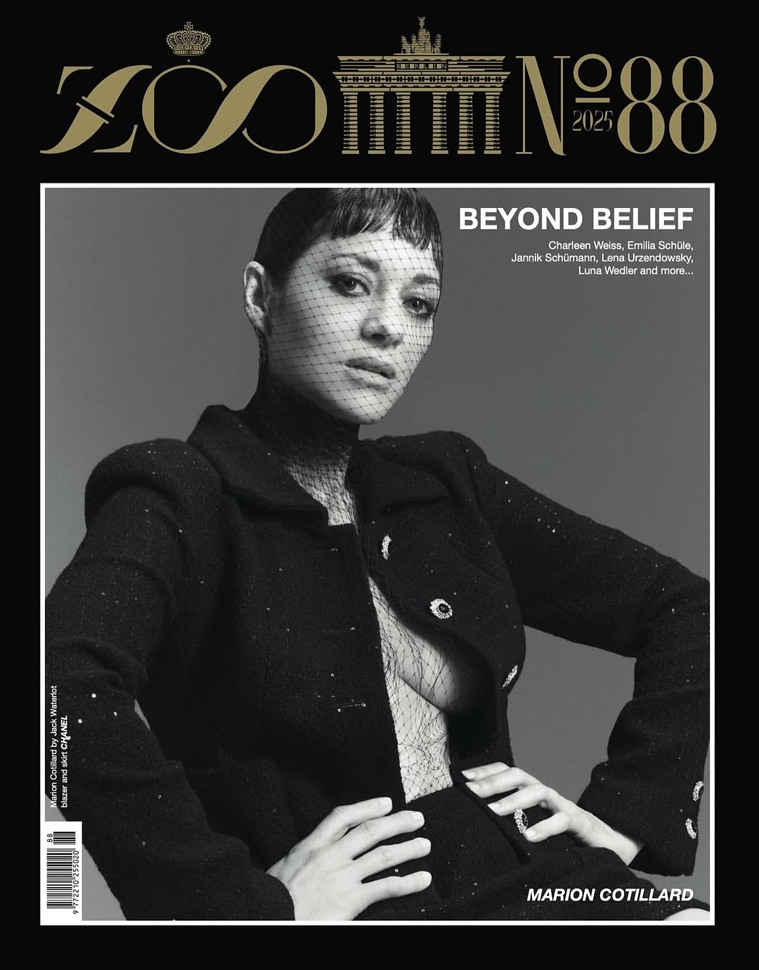 Jack Waterlot X Marion Cotillard for Zoo Magazine Oct. 25