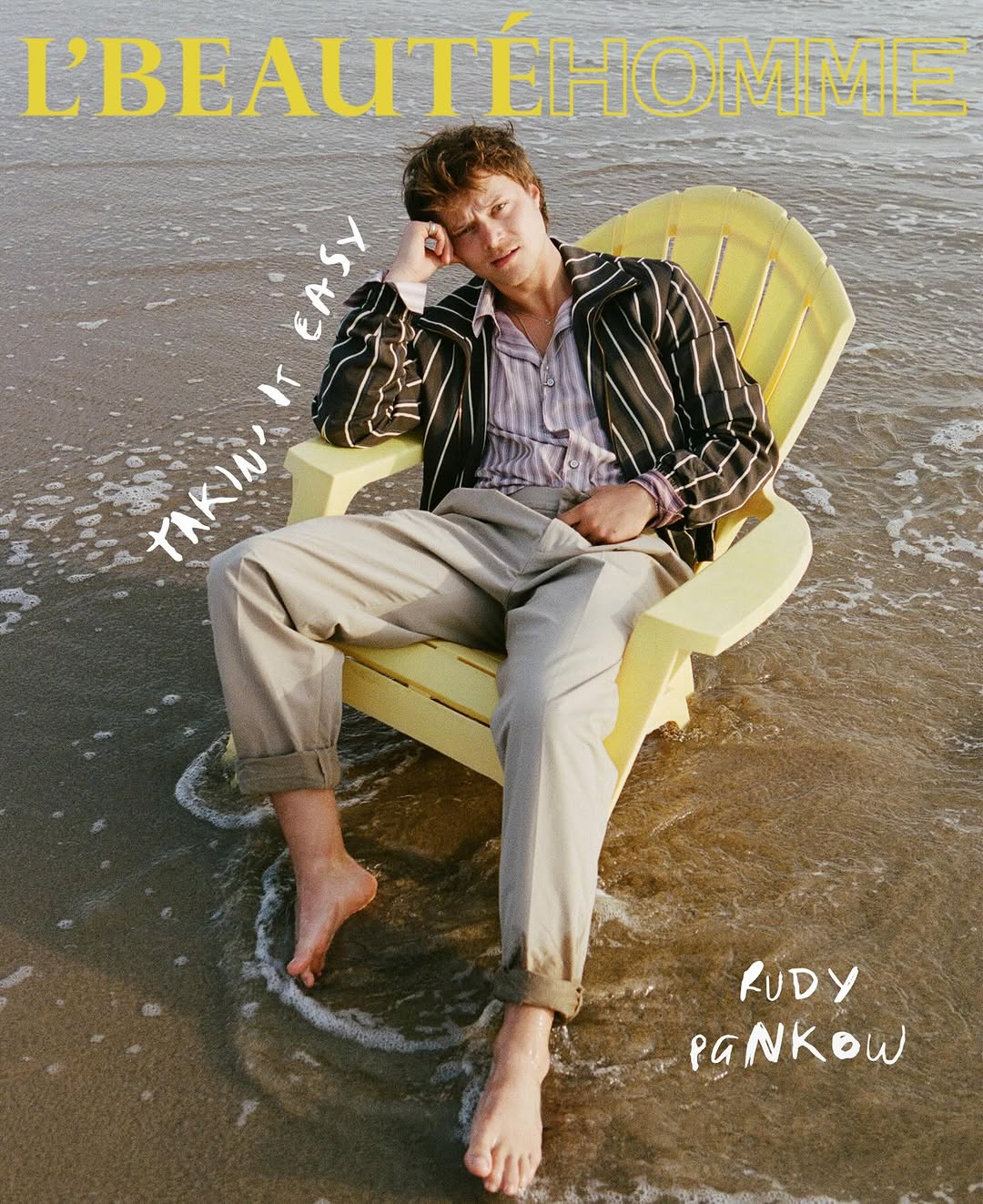 Phil + Sara X Rudy Pankow for L’Beauté Homme May. 26