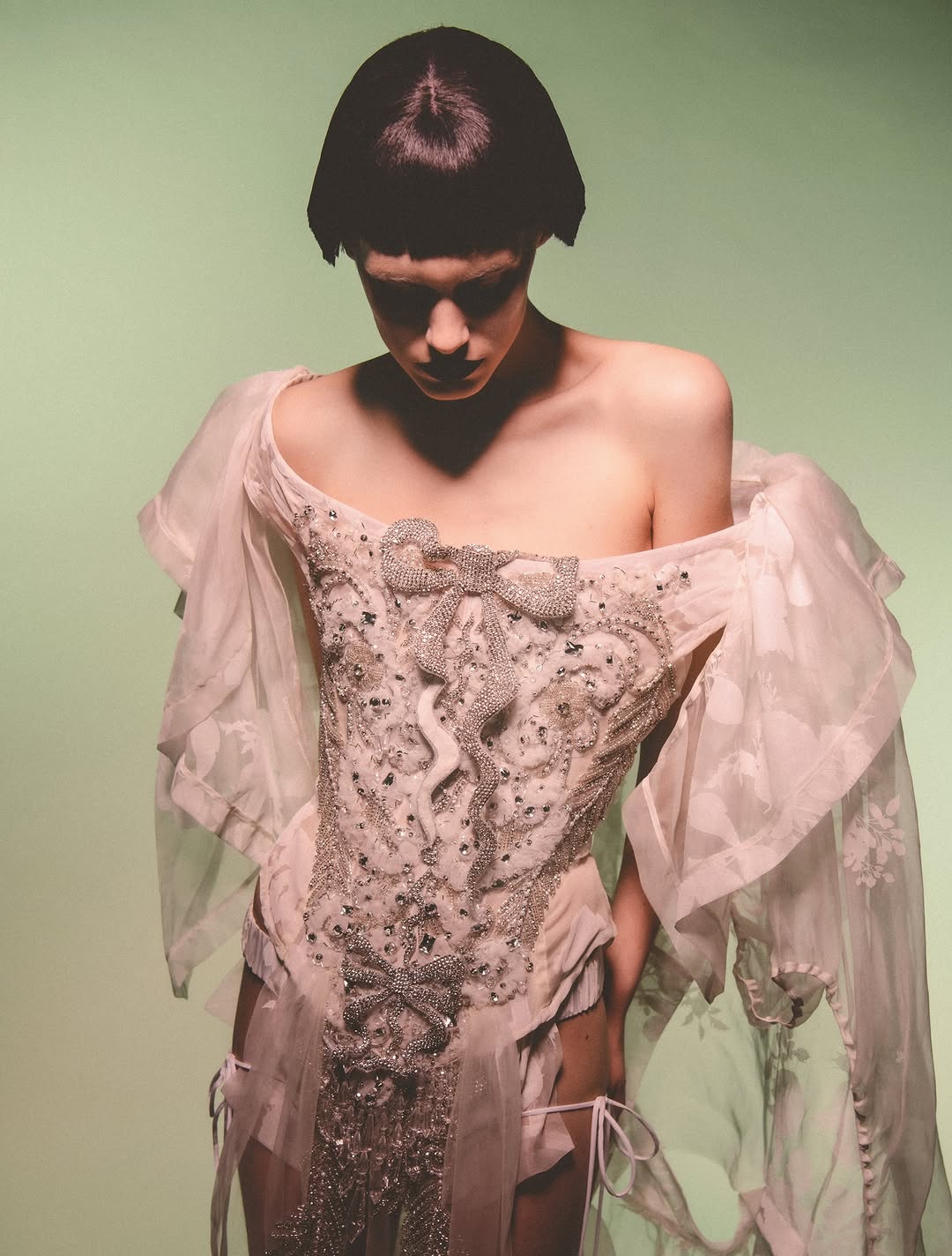 Beautiful Merel Roggeveen starring in April's Vogu...