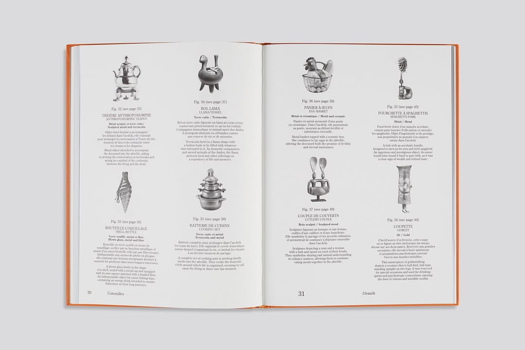 Postproduction and color separation of Inframundi by @elisa_valenzuelaa, published by @notenote.editions

Join us tomorrow for the launch and book signing! 
Librairie Alain Brieux
6-9 PM
48 rue Jacob, 75006 Paris 

Inframundi is a catalogue of imaginary artefacts inspired by a personal story: that of a childhood spent in the presence of an ancient pre-Columbian mummy. Drawing on this formative memory, Elisa Valenzuela imagines the objects one might need in the afterlife.

Book design @hello_dune_lunel
Printed by @grafiche_veneziane 

#artificesparis #artificesprint #elisavalenzuela