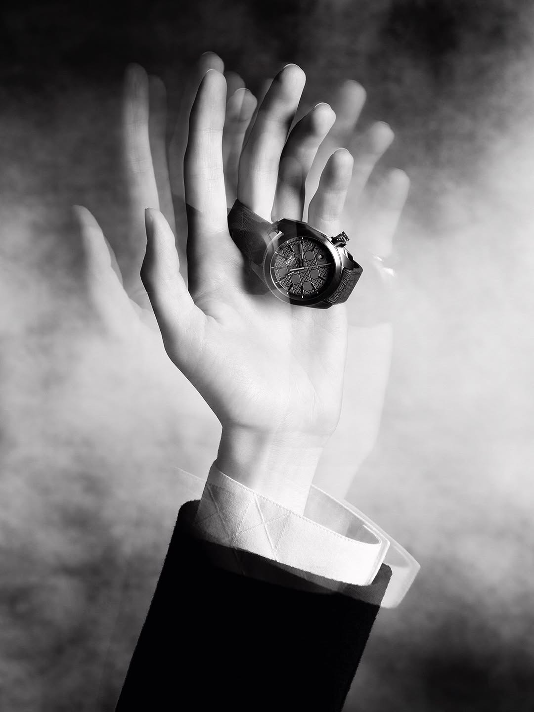 @dior Magazine #49

“The creative agency Baron+Baron and the team at Dior commissioned me to capture an alternative vision of their Chiffre Rouge watch collection. My approach was to challenge the conventional notion of time as a linear construct and instead explore it as something more fluid and interconnected. I see time as a medium—an invisible network or database where past, present, and future continuously shape and record one another. It is a kind of technology, a tool that consciousness uses to experience itself in a structured yet ever-evolving way. Through this series, I sought to visualize this perspective, creating images that transcend the ordinary and invite a deeper contemplation of time’s true nature.”

— Marcus Schaefer

Photography @marcusschaeferstudio 
Stylist @hanneshetta 
Model @bennobulang 
Hair @pablokuemin 
Make up @patrickglatthaar 
Set designer @lunekuipers 
Casting Director @piotrchamiercasting 
Photographer Assistant @vanessakroupa @niermans.louis 
Digital Operator @laura.de.lucia
Post Production @artifices_paris 
Production @louis2world @michael_louis2 @maxou_picchu 

Creative Team
Executive Creative Director fabienbaron @baronandbaron 
Associate Creative Director @susie_hong_ 
Account Manager @camille_boisson 
Account Manager @capucine_delort 

Thanks to the team at @dior 
@ldespouys @estellewvo @norafdaid @katellgueguen @pottier.lili