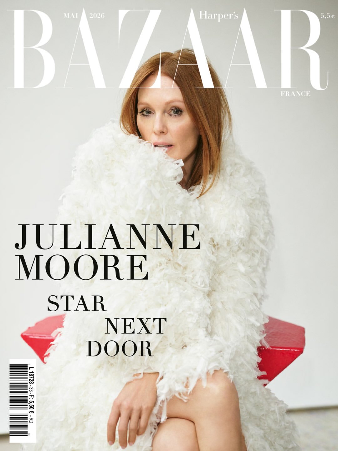 Mario  Sorrenti X Julianne Moore for Harper’s Bazaar France Apr. 26