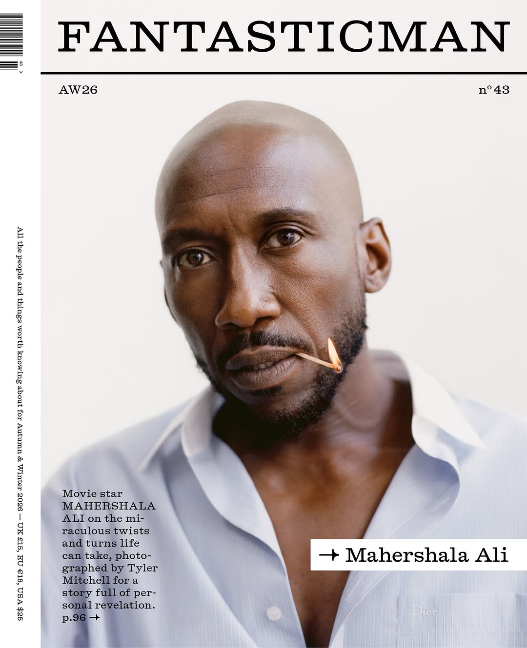 Tyler Mitchell X Mahershala Ali for Fantastic Man Sep. 26