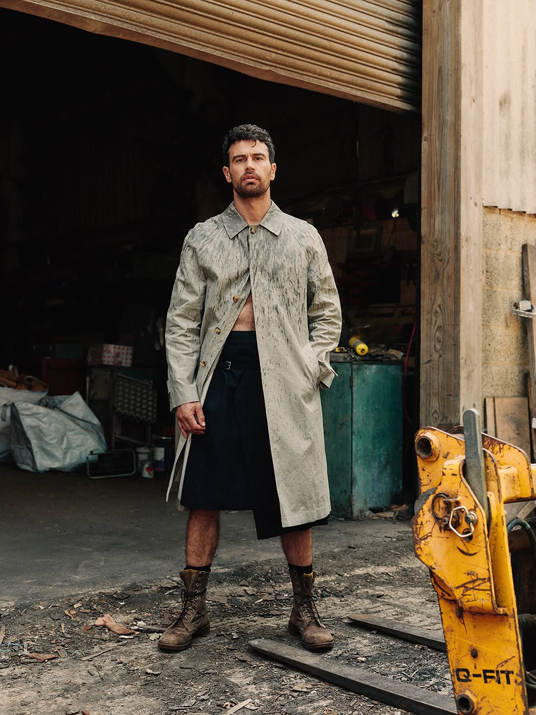 Ben Parks X Theo James for British GQ Aug. 26