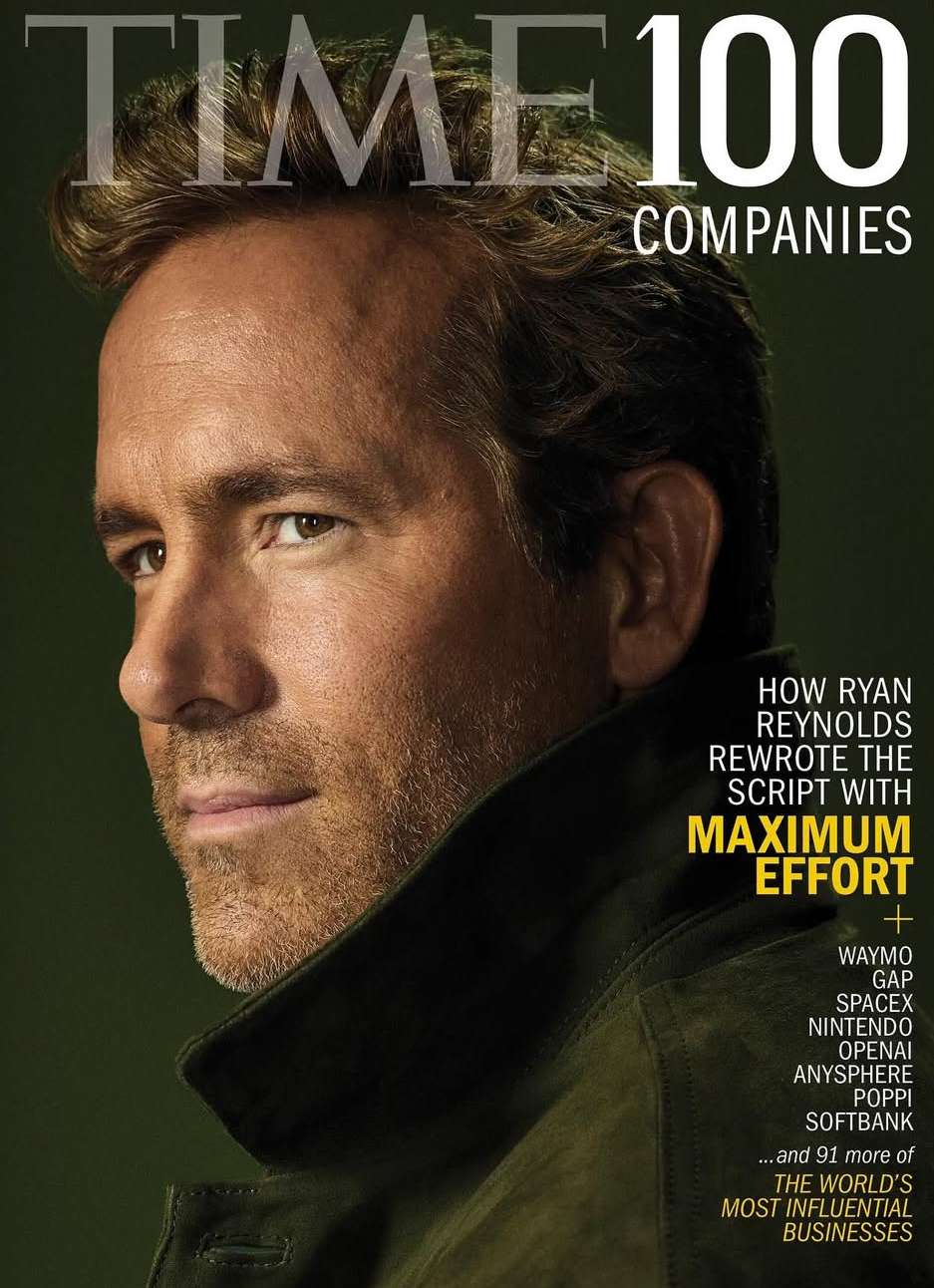 Pari Dukovic X Ryan Reynolds for Time Jul. 25