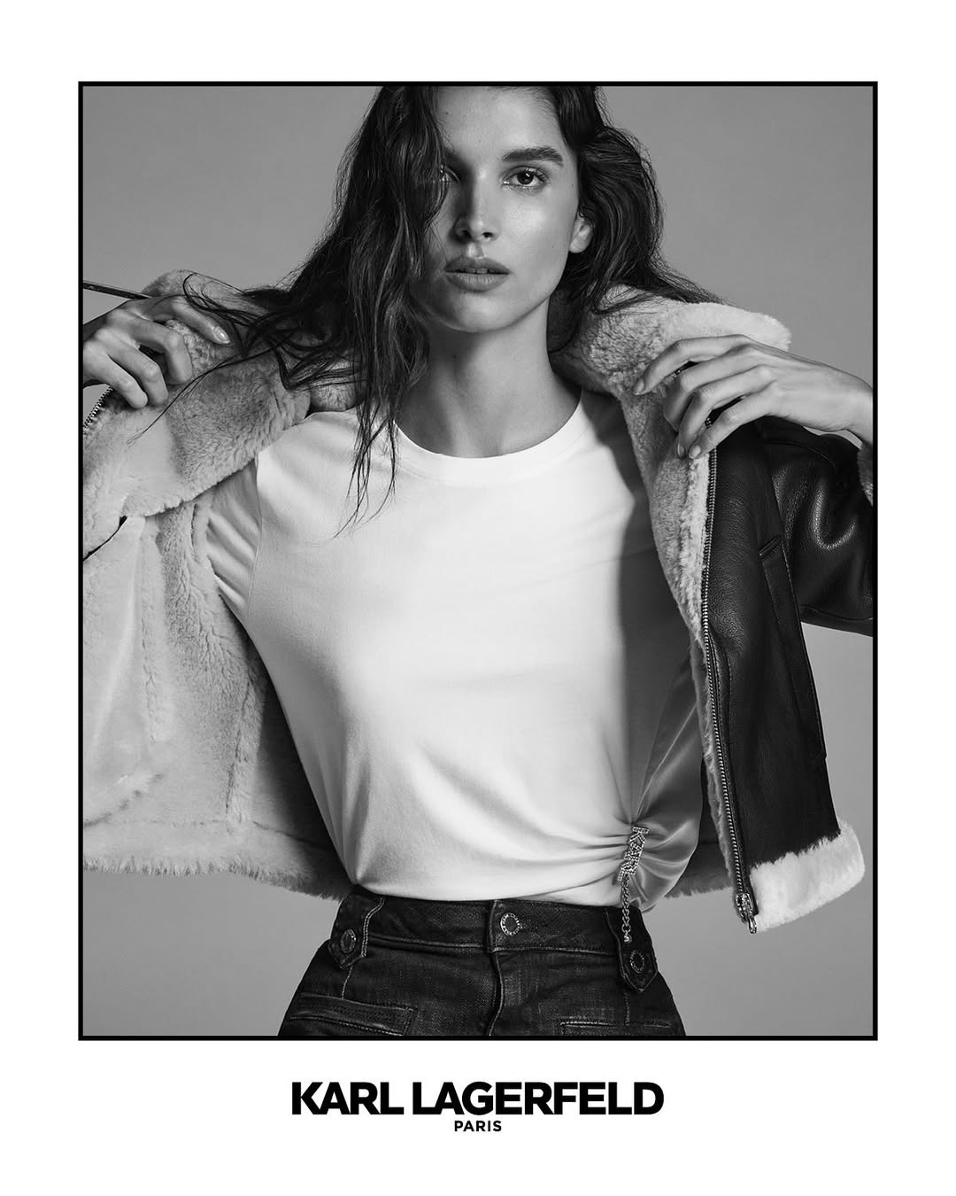 KLP FALL 25
Photo @chriscolls @serlin.art 
Style @celiaazoulay @thewallgroup 
Makeup @maudlaceppe @homeagency 
Hair @wardhair4real @homeagency 
Set @jackrflanagan 
Model @bettyschupp @thelionsmgmt 
@itspaulasoares @womenmanagementny @jamescturlington 
Production @jeremieroumilhac @mialacommare 
Creative @bigandpartners 
Client @karllagerfeld