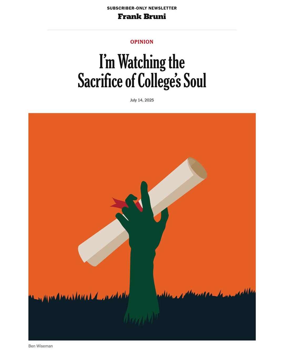 Ben Wiseman X The New York Times Jul. 25