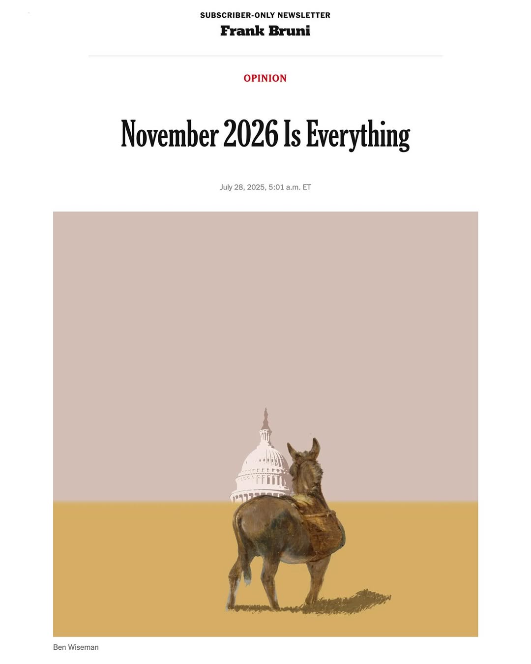 Ben Wiseman X The New York Times Jul. 25