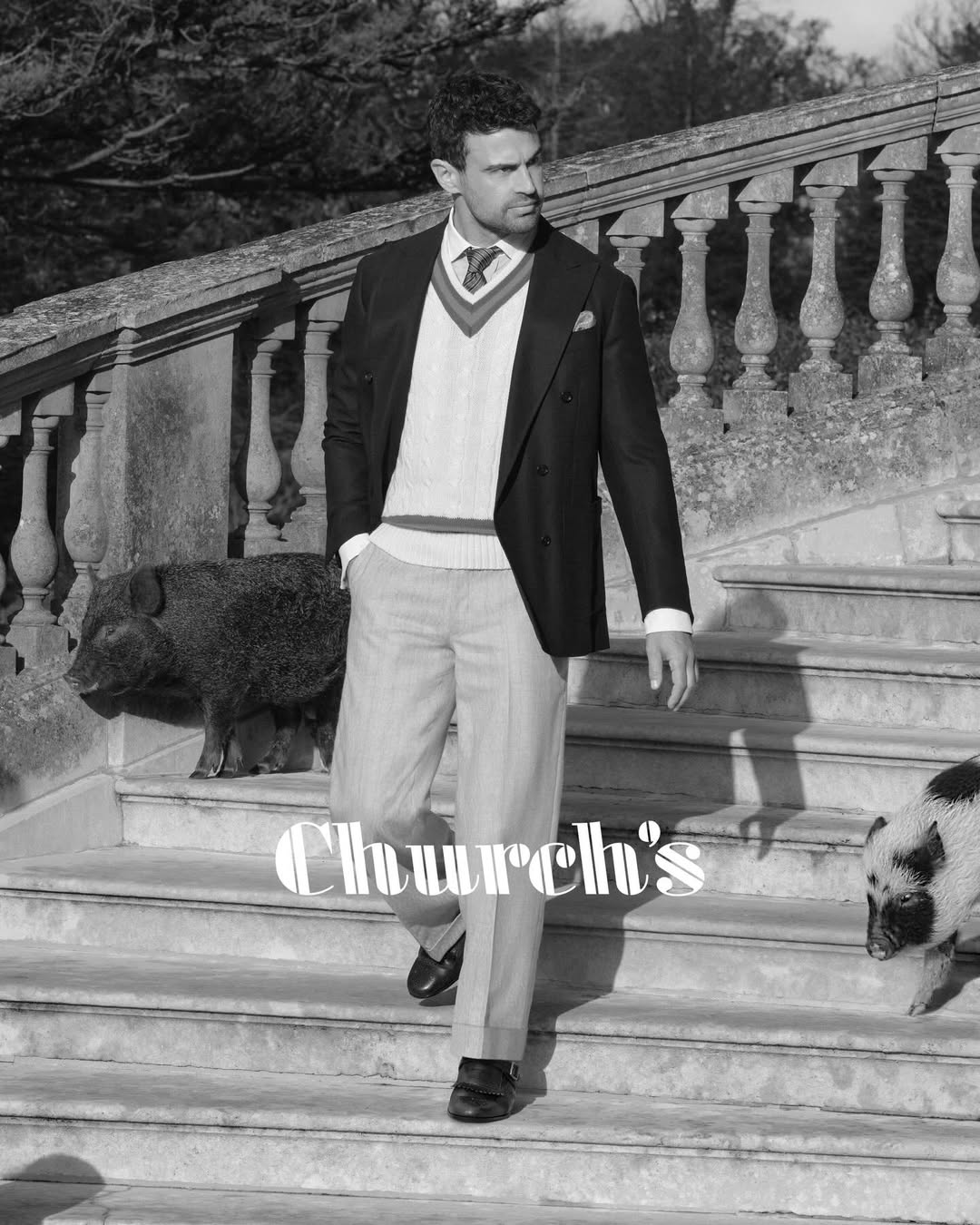 Church’s SS26 Campaign starring #TheoJames 