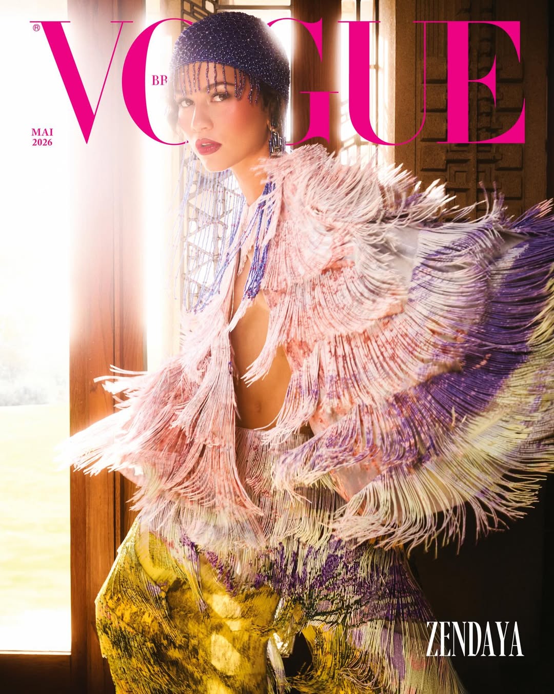 Vogue Brazil cover 3 of 3, featuring Zendaya, prod...