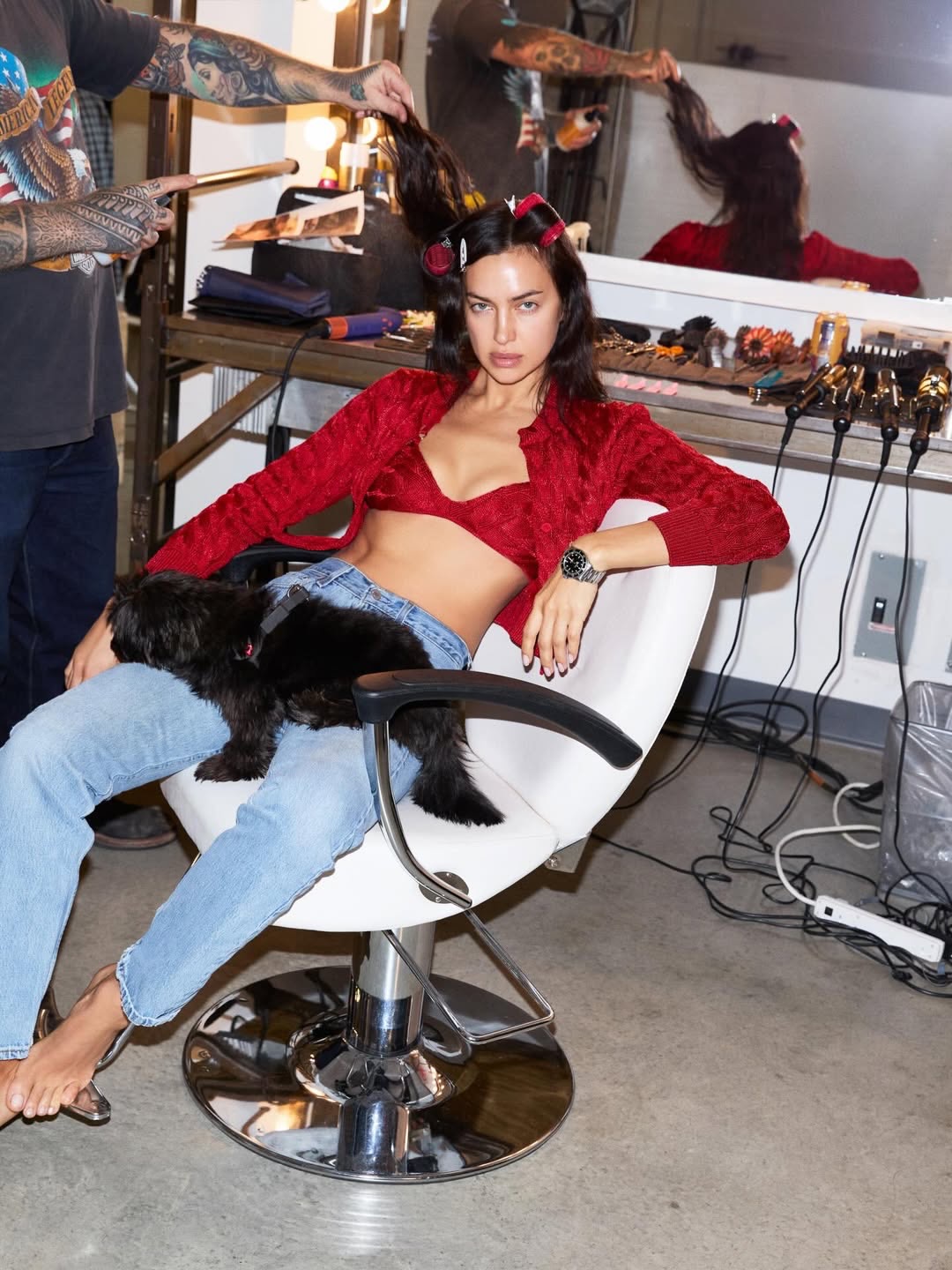 @voguefrance december-january issue 
 
Photographer @carinbackoffphoto
Head of Editorial Content @clairethomsonjonville
Global Creative Director @raulmartinez1024
Global Design Director @jannico
Senior Visual Editor @michaela_perau
Fashion & Image Director-At-Large @alastairmckimm
Global Talent Casting Director @morgansenesi
Models @mona_tougaard @irinashayk
Makeup @iamjamalscott
Hair @ryanmitchellhair
Nails @erihandanail
Production #brachfeld

Special thanks to : @brockdehaven