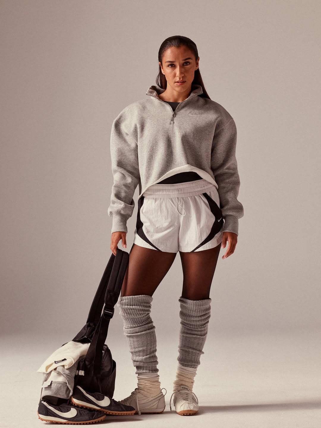 @nike x @jacquemus campaign

Photographer @mel.bles
Production Company @ameliastudios
Executive Producer @alastairnicol & @jamieglydon
Producer @eloiseskeet
Stylist @jaymassacret
Art Director @hellakeck        
Movement Director @ryanchappell
Talents @rouguy @lirisaw @sakinakarchaoui
Hair @gabrieldefries @cecilehair.paris
Makeup @evalouis        
Nails @erinaritanail  
Service Production #brachfeld

Special thanks to : @adrien_cantenot @paranoid_angel_999 @gwenaellemm @nyfcarpe @axelgirard