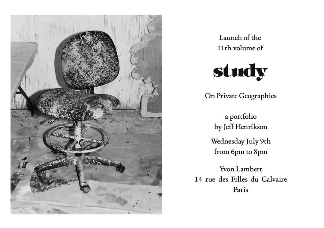 Jeff Henrikson X librairie Yvon Lambert Jul. 25
