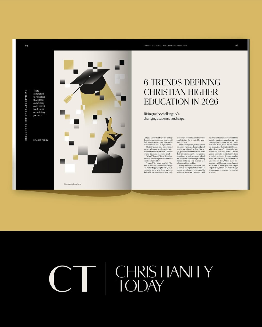 <a href="/chiara-morra">Chiara Morra</a> X Christianity Today Magazine <span style="text-transform: none; white-space: nowrap;">Nov. 25</span>