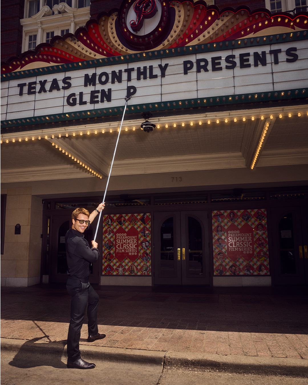 Sami Drasin X Glen Powell for Texas Monthly Nov. 25