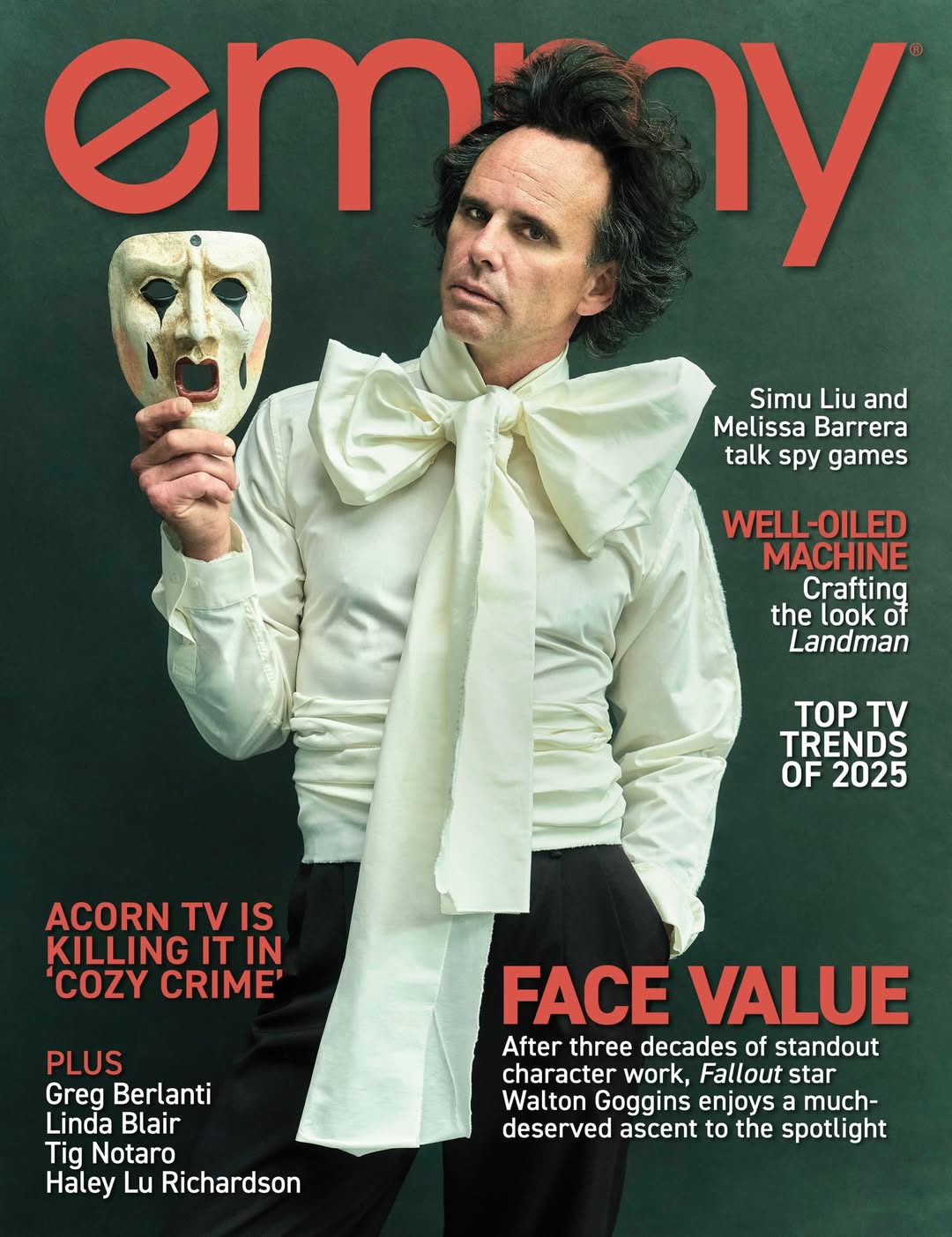 Gavin Bond X Walton Goggins for Emmy Magazine Dec. 25