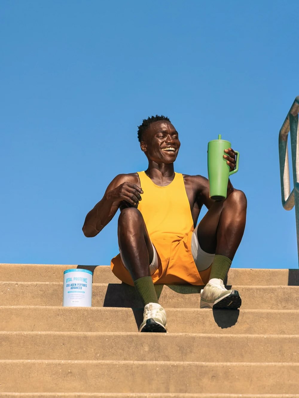 Fresh-faced campaign for @vitalproteins ✨

#VitalProteins product shot by @jimmymarble and produced by @zachyproducer 
Wardrobe @leahadicoff 
Glam @alixyoungblood_beauty 
Props @masterplanlosangeles 
Thanks @apostrophereps for having us 🏃🏻🏃🏽‍♀️🏃🏼‍♂️
#vital #protein #collagen #collagendrink #peptides #workoutmotivation #hydration #glowing #postworkout #jimmymarble #crawfordandcoproductions