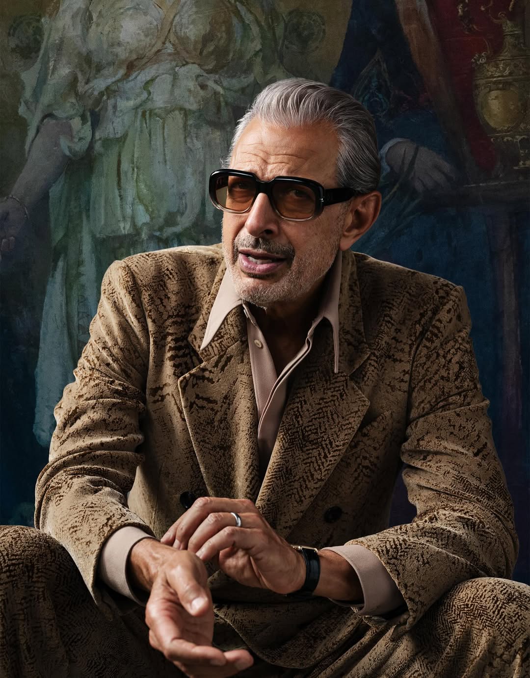 Everyone’s favorite @jeffgoldblum for @townandcountrymag 🎩 

Daddy #JeffGoldblum on the cover of #TownandCountry produced by @zachyproducer and @ziadgeorges 
Visuals Director @delroyslim 
Stylist @atvottero 
Groomer @davidcoxhair 
Set Stylist @betteradams 
#jeffgoldblumforever #hallpass #covershoot
