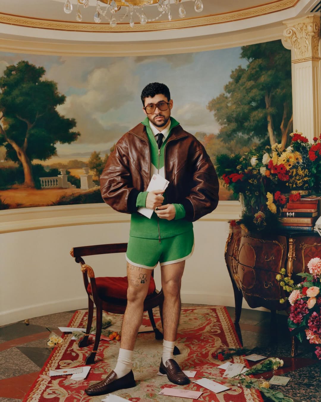 Coco Capitan X Bad Bunny for Vogue US Dec. 25