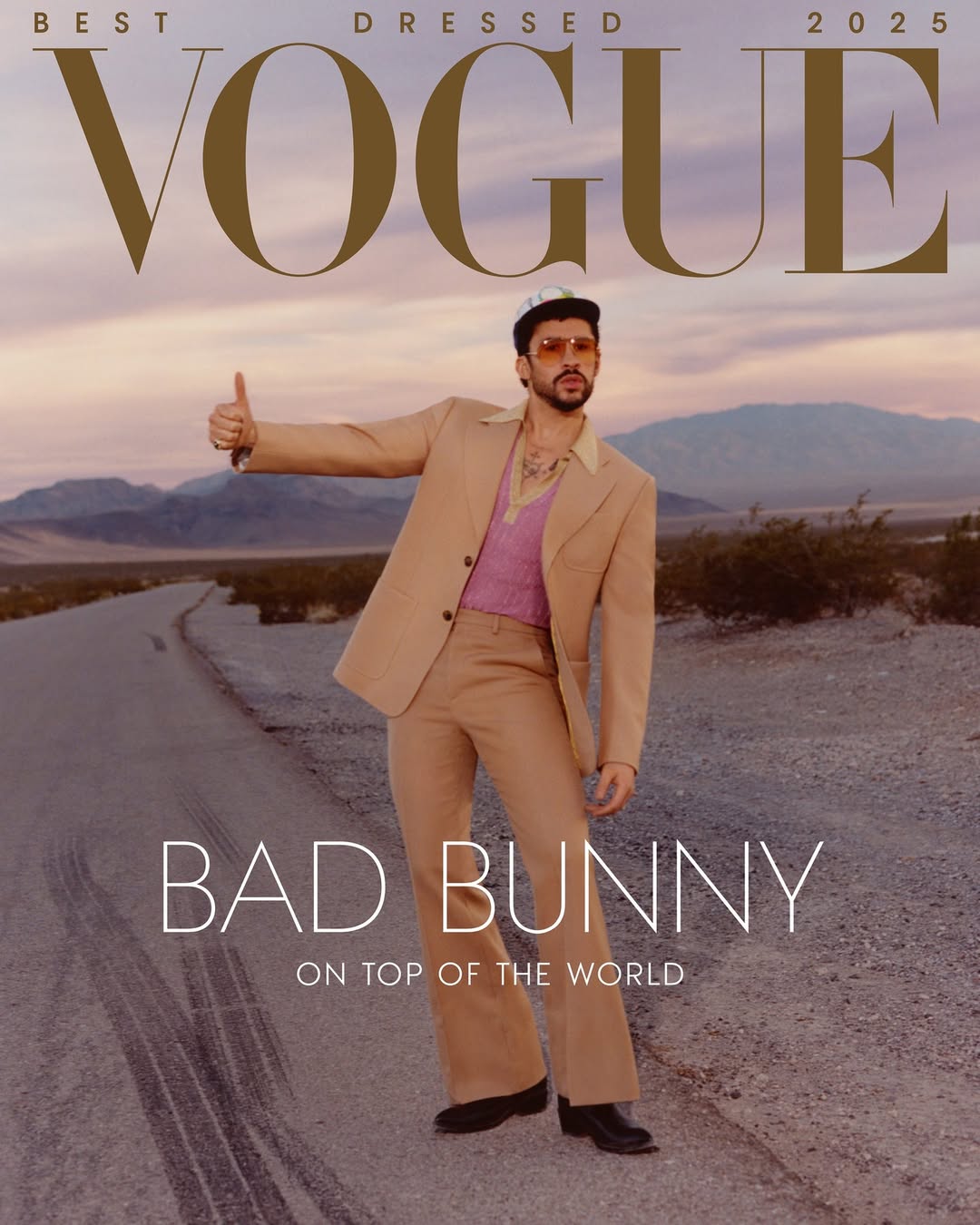Coco Capitan X Bad Bunny for Vogue US Dec. 25