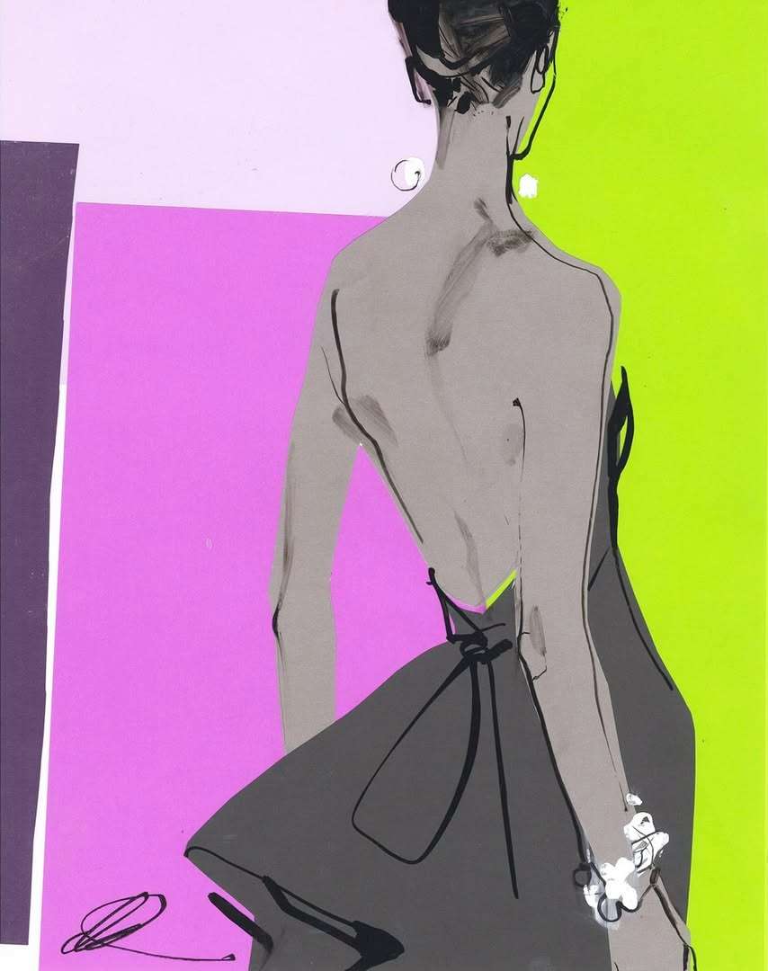 David Downton X Saint Laurent Aug. 25