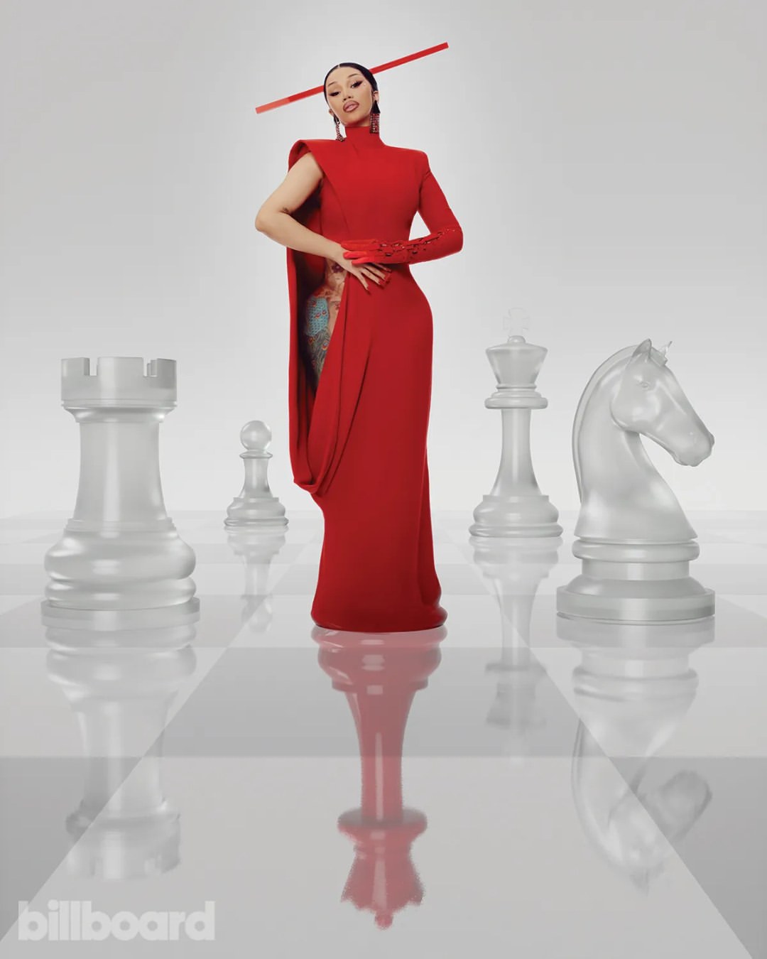 For its R&B/Hip-Hop Power Players issue, @Billboard spotlights @iamcardib as she steps into a new chapter with her album “Am I the Drama?” She shared her thoughts on balancing motherhood, the state of the country, and staying on top of the game! 

Swipe for a closer look at the shoot, including stunning shots of Cardi B wearing red Stéphane Rolland dress along with matching headpiece, and Valentino earrings! Can you say obsessed?

Studio: Daylight Hudson Yards
Photographer: @abdmstudio
Creative Direction: iam_kingpee
Styling: @kollincarter
Hair: @tokyostylez
Makeup: @erika_lapearl_mua
Nails: @cocamichelle
Set Design: @thajhb
Photo Illustration: @sinelab (Cover & Red Queen Chess images)
Writer: @therealcl24