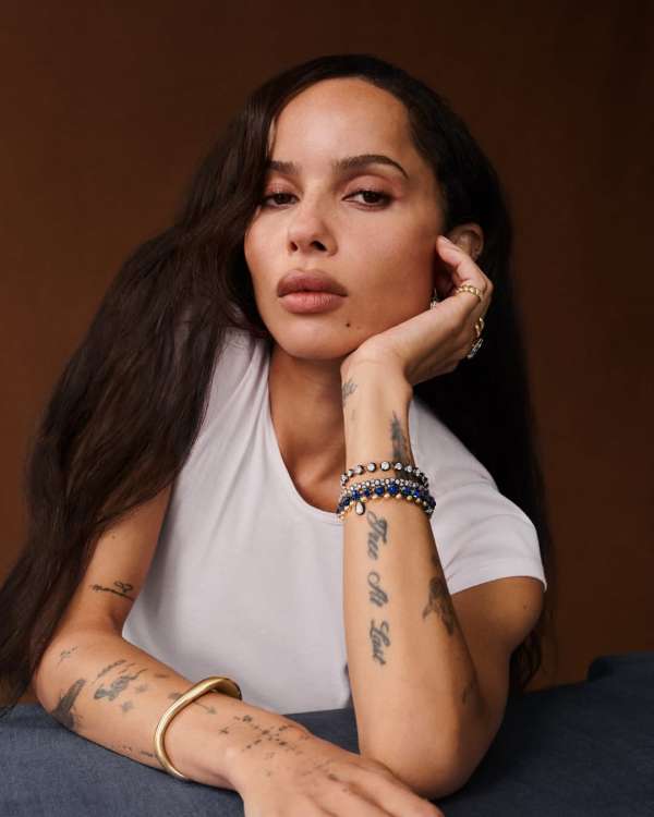 Zoë Isabella Kravitz wearing Jessica McCorm...