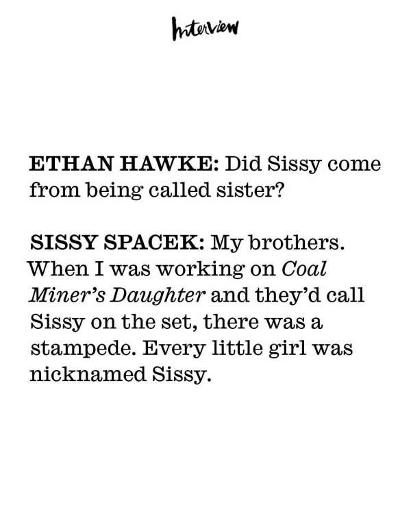 Sissy Spacek has defined generations of cin...