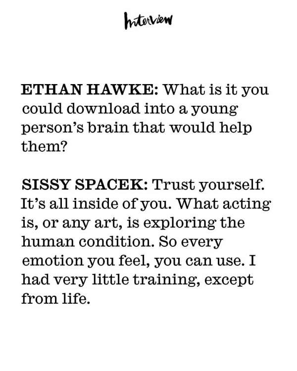 Sissy Spacek has defined generations of cin...