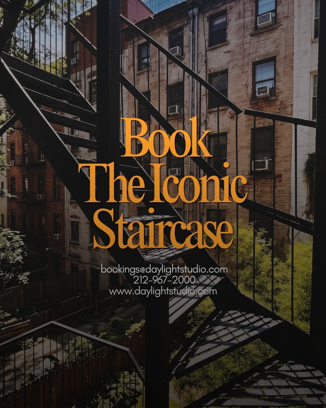 We’ve received so many inquiries about this spot lately — and the teams who’ve shot here really love it. 🖤
Our Iconic Staircase at Daylight Studio Flatiron brings together old brick, black ironwork, ivy, and beautiful morning light — a true NYC setting for editorials, campaigns, music videos, and creative shoots.
Have you done an editorial or shoot here? Drop your photos in the comments or tag your creative team. 📸
#DaylightStudio #ShotAtDaylight #ProductionSpace #FlatironNYC #NYCProduction #FashionEditorial #NYCPhotoStudio #CreativeProduction