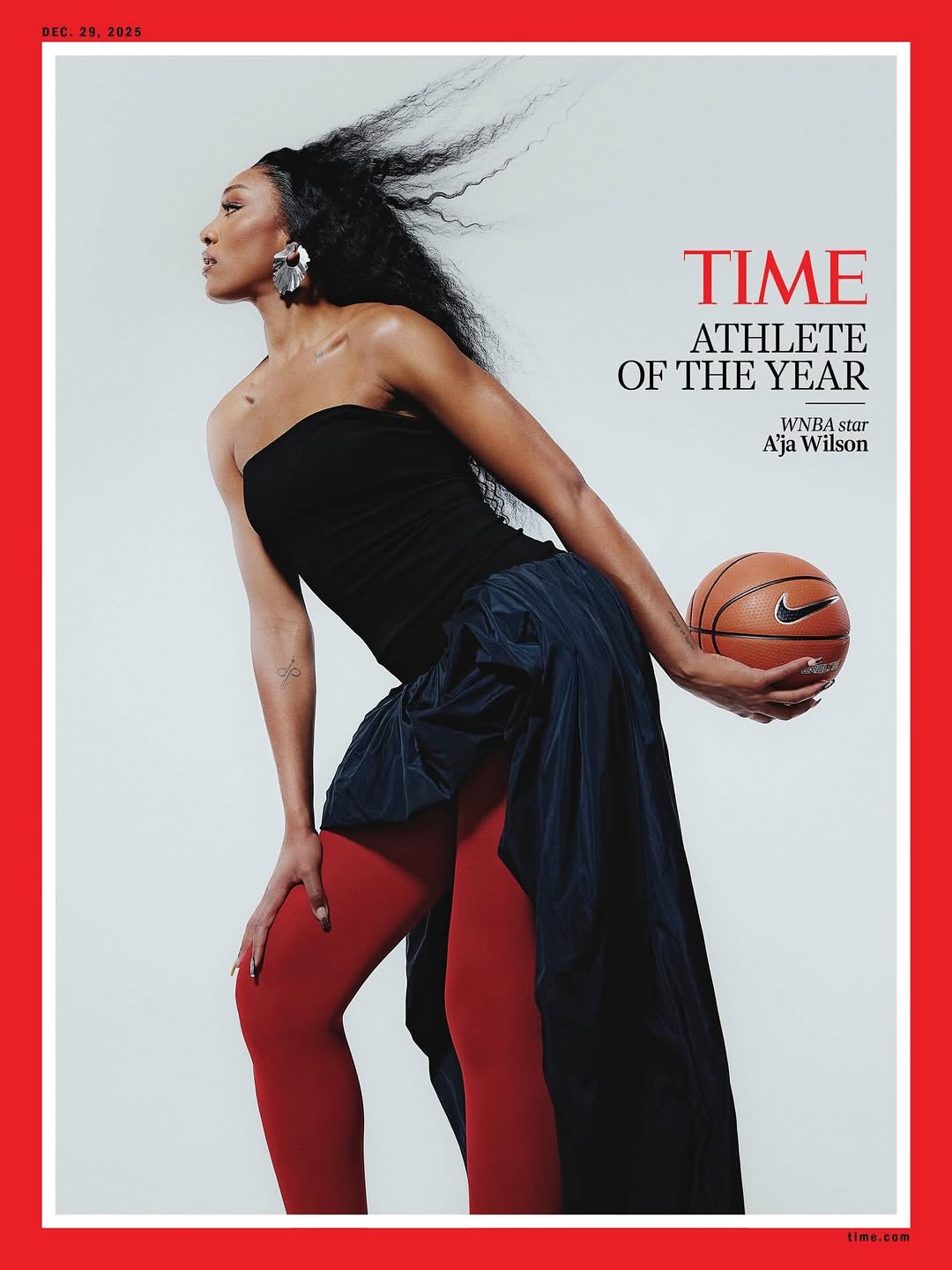 Kanya Iwana X A’ja Wilson for Time Dec. 25