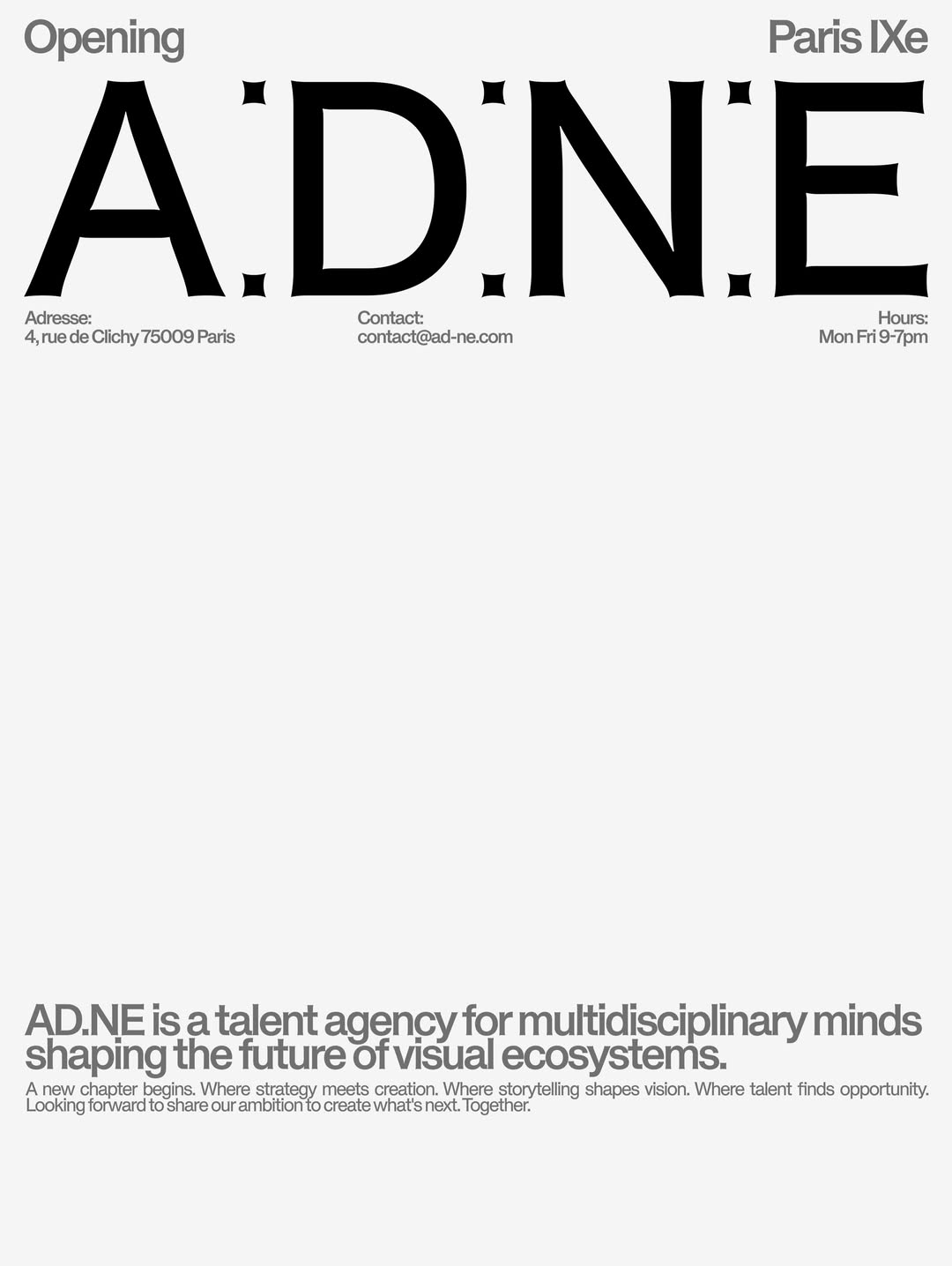Introducing our next chapter : AD.NE,