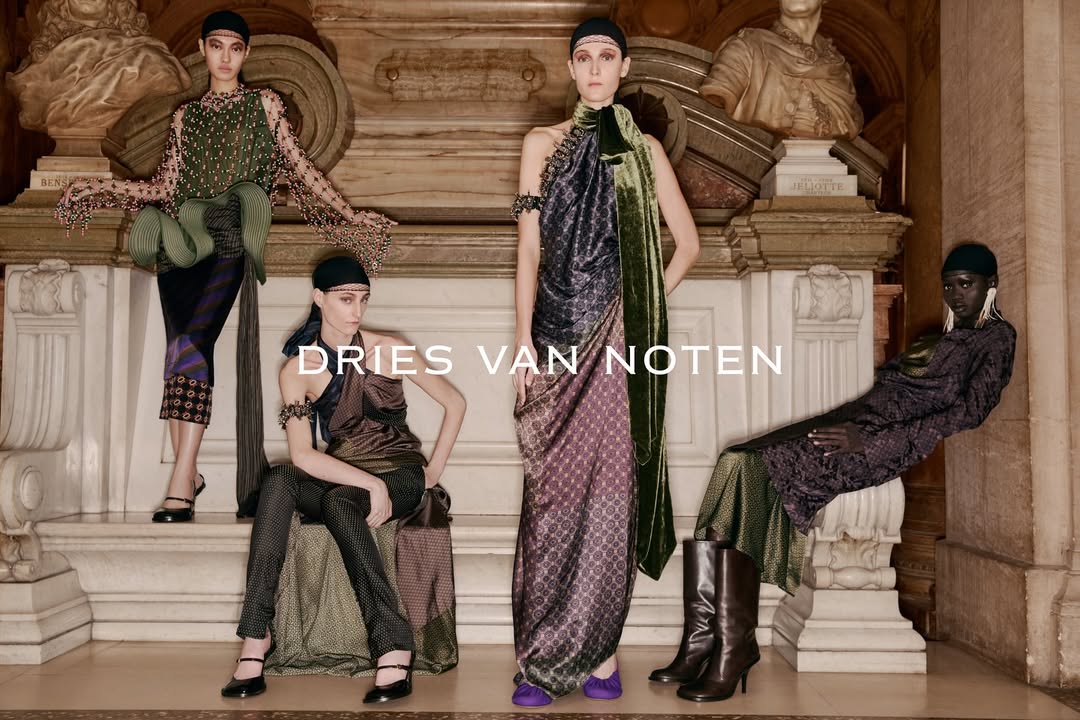 Dries Van Noten FW25 
@driesvannoten by @julianklausner 
Photo by @carlijnjacobs 

Casting by @piergiorgio @cross_bone_ @evagriavel @ilaidov 

Style @katieburnett__