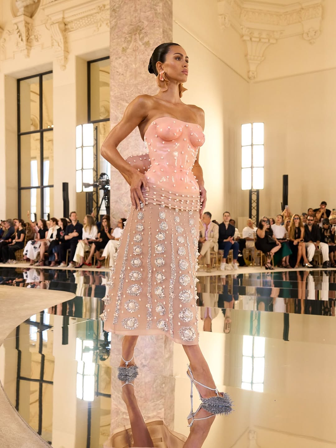 @schiaparelli haute couture by @danielroseberry 

Casting by @piergiorgio @helenaballadino 

@_mariechaix_ 
@guidopalau 
@patmcgrathreal