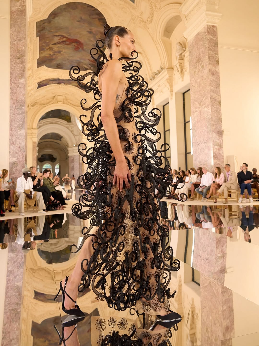 @schiaparelli haute couture by @danielroseberry 

Casting by @piergiorgio @helenaballadino 

@_mariechaix_ 
@guidopalau 
@patmcgrathreal