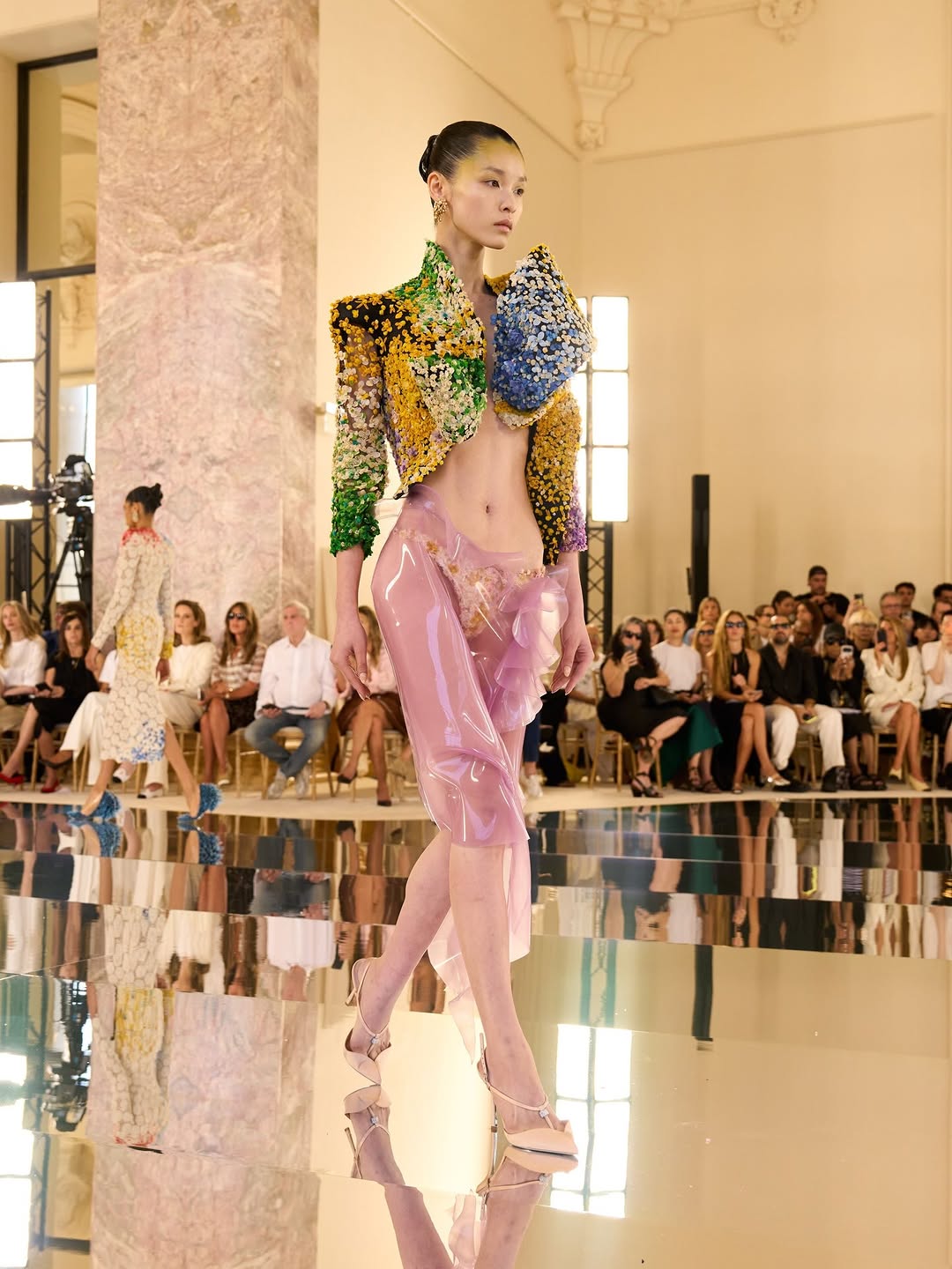 @schiaparelli haute couture by @danielroseberry 

Casting by @piergiorgio @helenaballadino 

@_mariechaix_ 
@guidopalau 
@patmcgrathreal