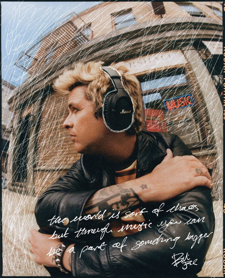 @marshall campaign starring Billie Joe Armstrong o...