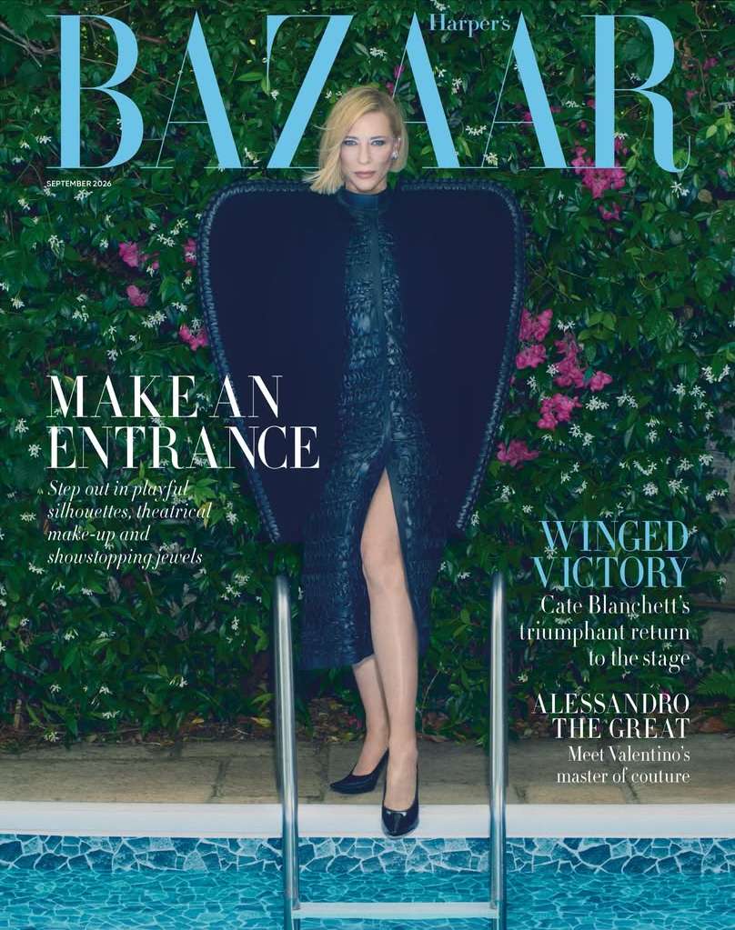 Emma Summerton X Cate Blanchett for Harper’s Bazaar UK Aug. 26