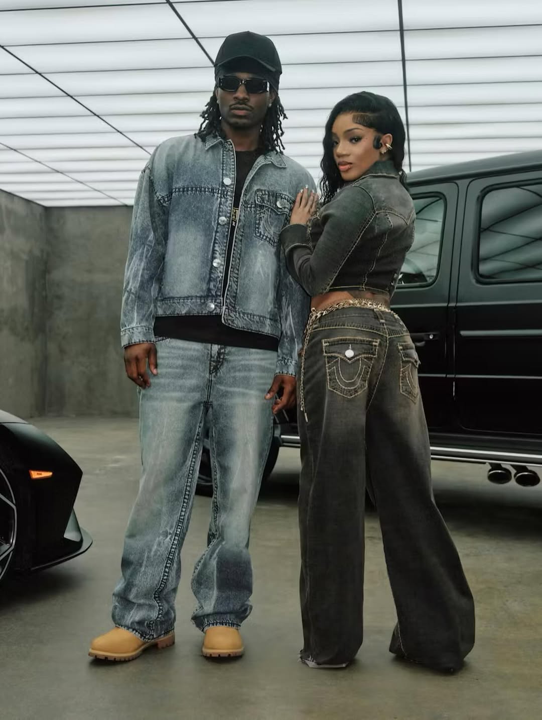 @truereligion ICONs  campaign x @glorillapimp @dukedennis shot @flashbx.studio MatrixBx stage #truereligion #glorilla