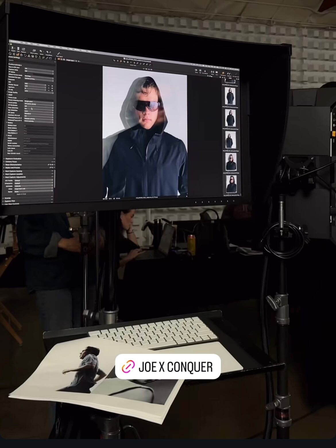 @alomen x @joeyb_9 new conquer Campaign shot entirely on @flashbx.studio OpenBx stage. #aloyoga #joeburrow #studio - schedule a visit to see all our stages - 🏈 🏈 👕