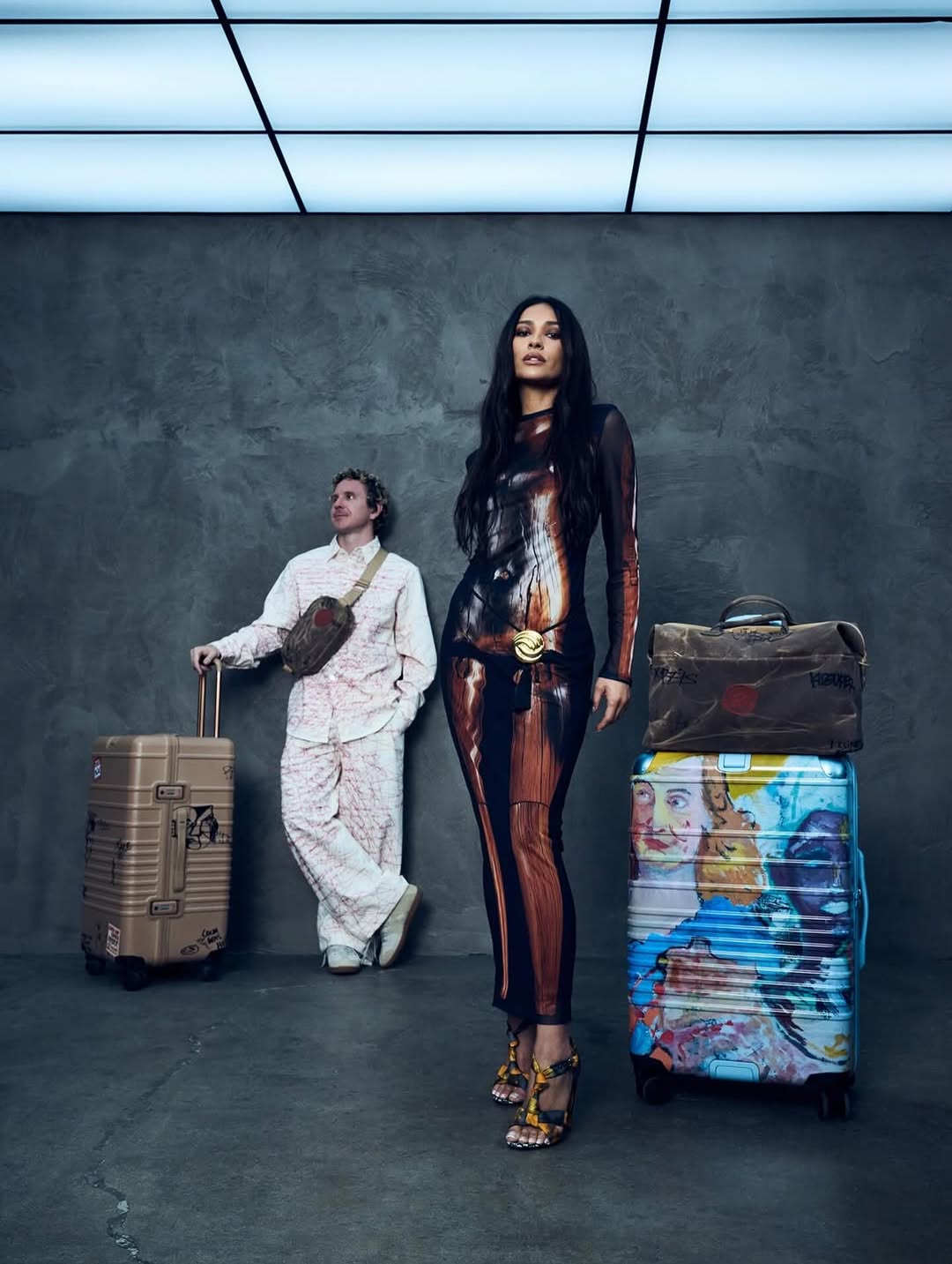 @ kidsuper x shaymitchell commercial for the latest luggage collaboration- out now - shot on @flashbx.studio entire campus - one of the most fun days on set!! #kidsuper #beis #shaymitchell