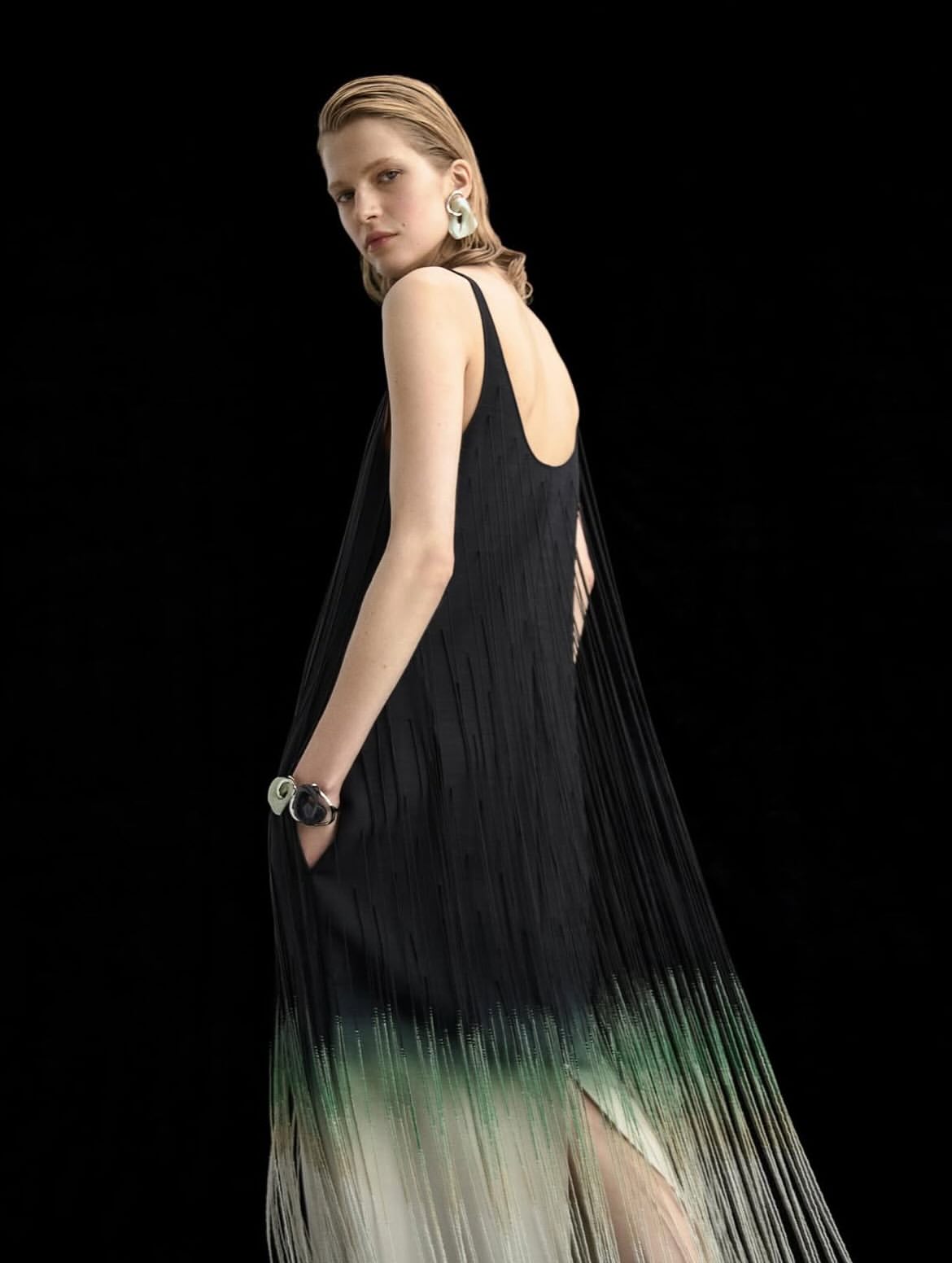 @giada_montenapoleone Spring/Summer 2026
@aivita.muze photographed by @bibicornejoborthwick. 
Styling @kaisergrams
Casting @shaunbeyen
Make-up @cosettagiorgetti
Hair Styling @lorisrocchi
Manicurist @annarelinnocentefurina