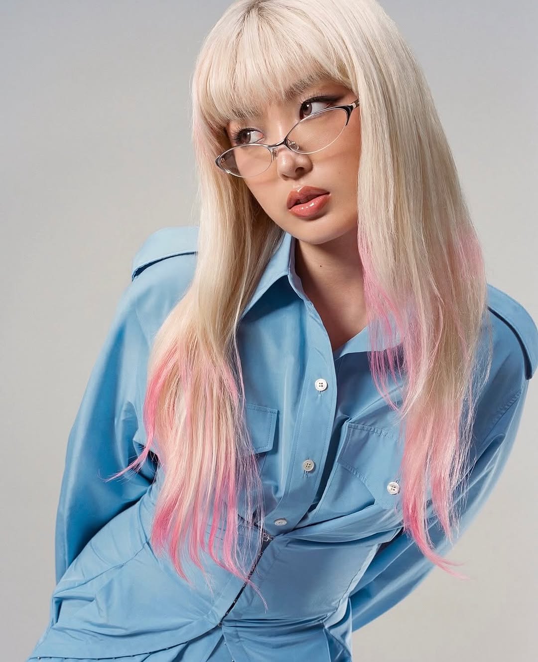 @katseyeworld for @nylonmag photographed by @dritch . 
film dev & scans: @iconla 
stylist: @katieqian 
set design: @kfond 
movement director: @charissakroeger 
hair: @evaniefrausto 
makeup: @loftjet 
manicurist: @byjuanalvear 
creative director: @karen.hibbert
photo director: @jackamomooo